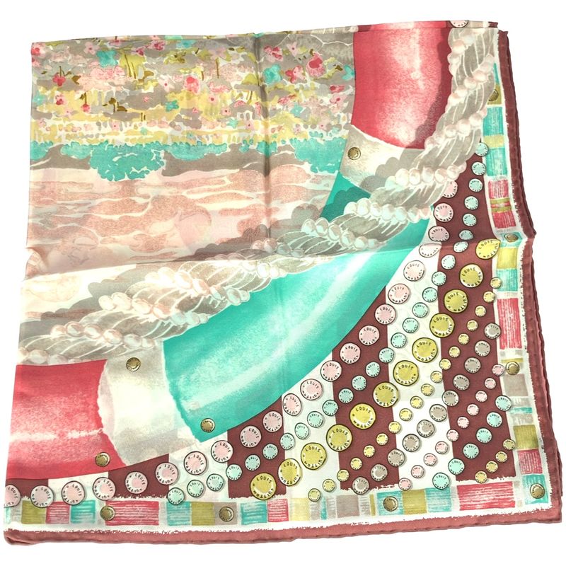 Louis Vuitton Beats Float Silk Scarf Pink