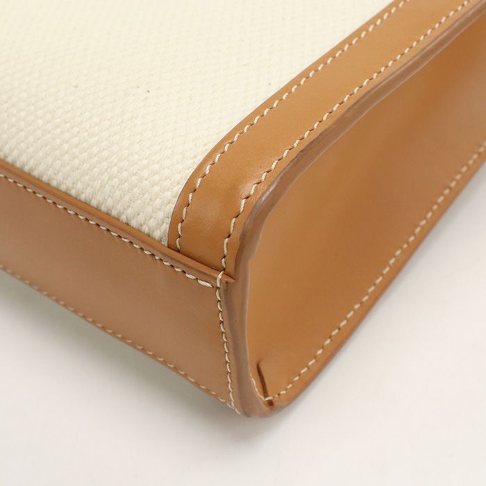 Celine 2WAY Mini Vertical Cabas 19330 2bnz.02nt Handbag Canvas Calf Womens