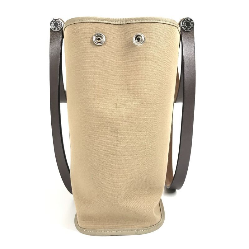 Hermes Shoulder Bag Kabak PM Kabak PM Leather / Canvas Etoupes Brown