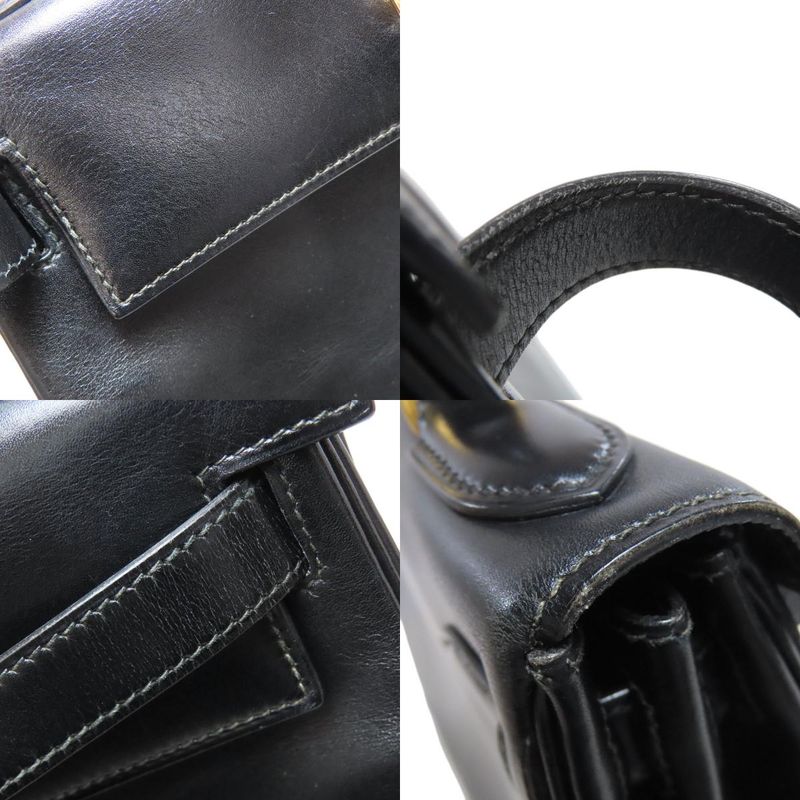 Hermes Kelly 28 Internal Stitching Gold Hardware Handbag Box Calf Women