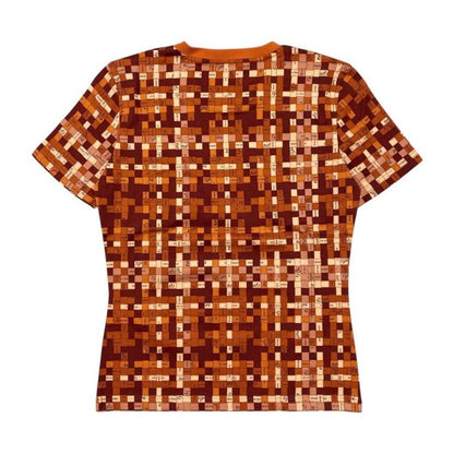 Hermes Short Sleeve T-Shirt Bolduc Check Micro 5e4645dk 36 Size Cotton Logo