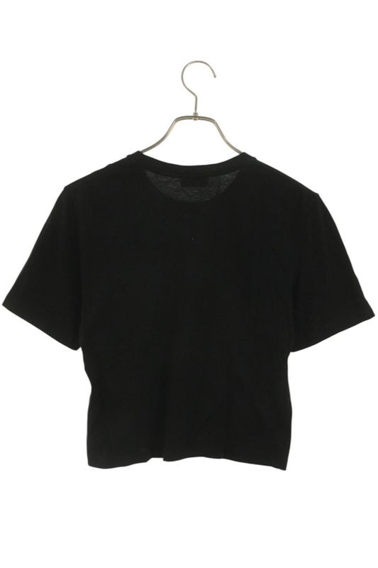 Saint Laurent Paris 693298 Y2zj2 Logo Embroidery Cropped T-shirt Women L