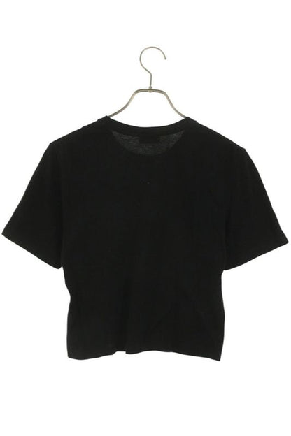 Saint Laurent Paris 693298 Y2zj2 Logo Embroidery Cropped T-shirt Women L