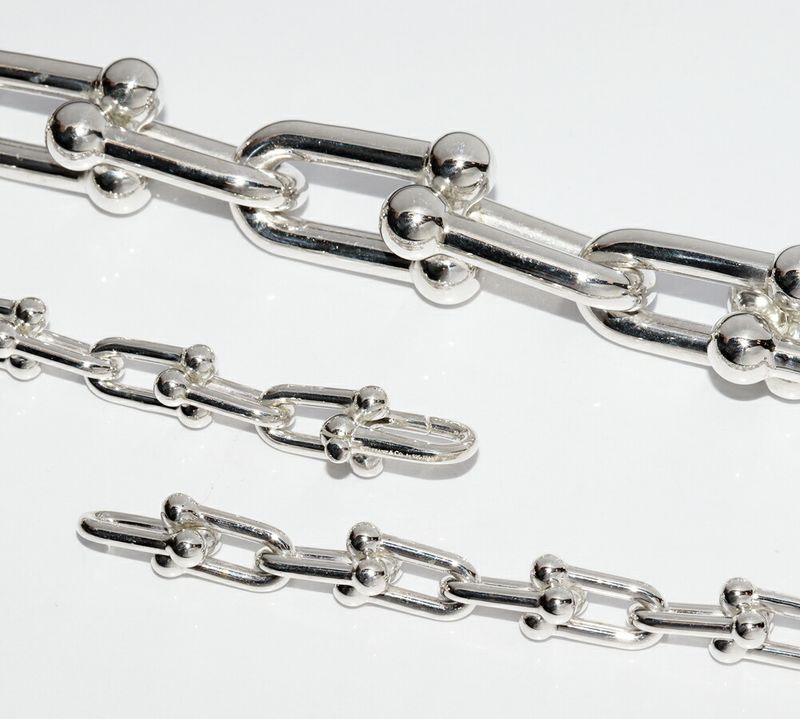 Tiffany & Co Chain Necklace SV Hardware Graduated Link Necklace