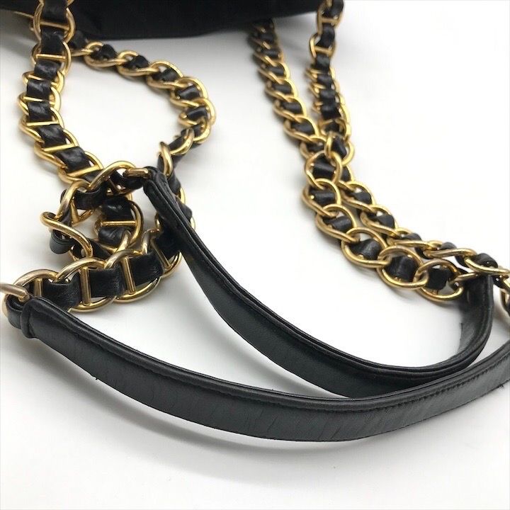 Prada Nylon Tessuto Chain Shoulder Bag Black