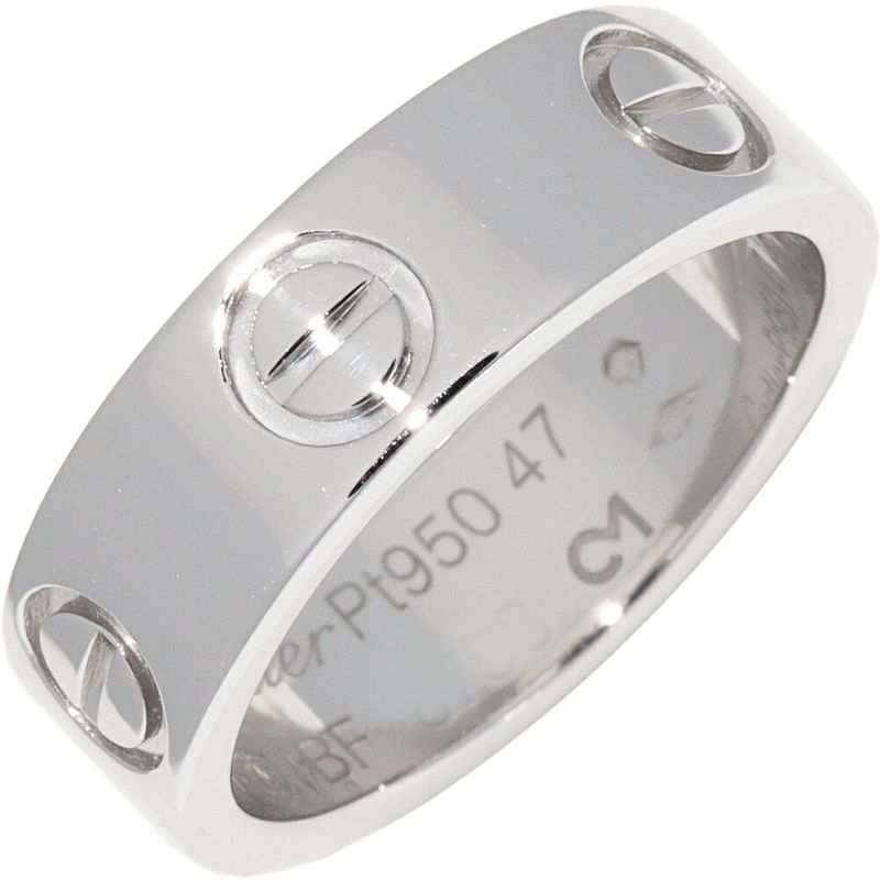 Cartier Ring Pt950 Love Ring Width 55mm (022in) B40849