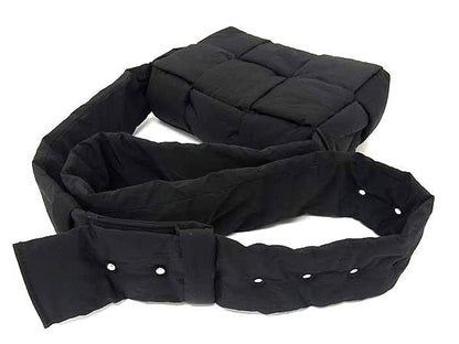 Bottega Veneta Maxi Intrecciato Nylon Cross Body Shoulder Bag Black Ff8842