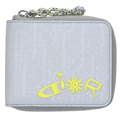 Dior 2esbc092lhr_h283 Oblique Reflector Nylon Zip Wallet Men