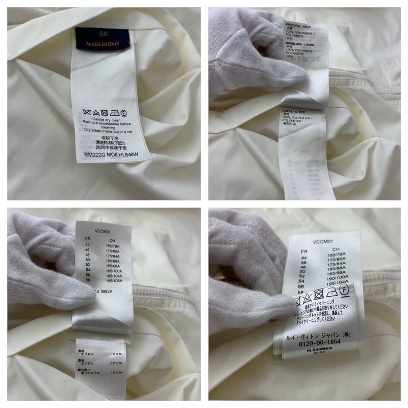 Louis Vuitton Monogram Size 50 White Rm222q MO6 Hlb46w Nylon Jacket Reversible