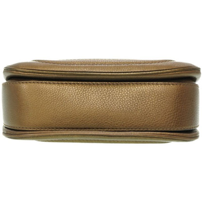 Gucci New Bamboo Shoulder Handbag 254884 Leather With Gold Strap 0020gucci