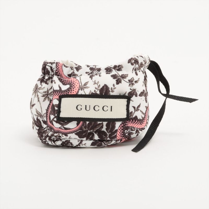 Gucci Double G Leather × Rhinestone × GP Bracelet Gold Made In Italy