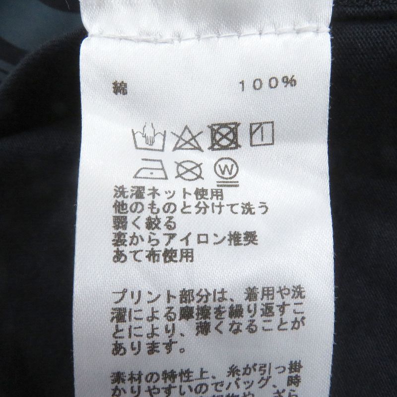 Hermes 23SS Poulp Watch 100% Cotton Crew Neck Cut And Sleeve T-shirt Navy XS