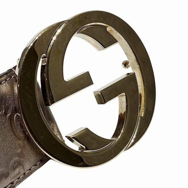 Gucci 114876 GG Interlocking Branded Accessories Belt Men's