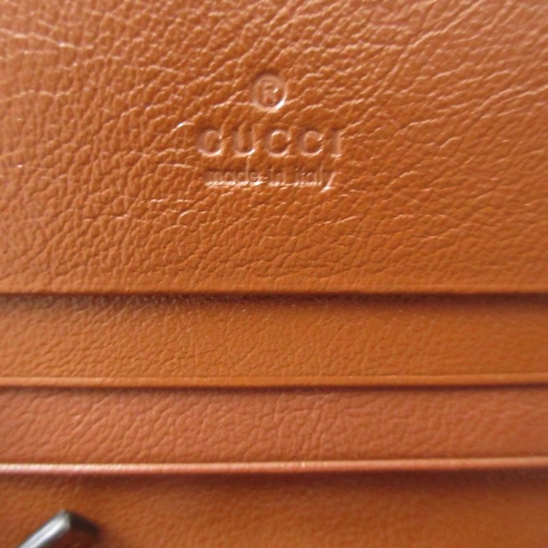 Gucci 466492 Leather Brown Bifold Wallet 0584 Gucci
