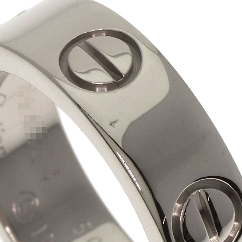 Cartier Love Ring #50 Ring - 18K White Gold Ladies