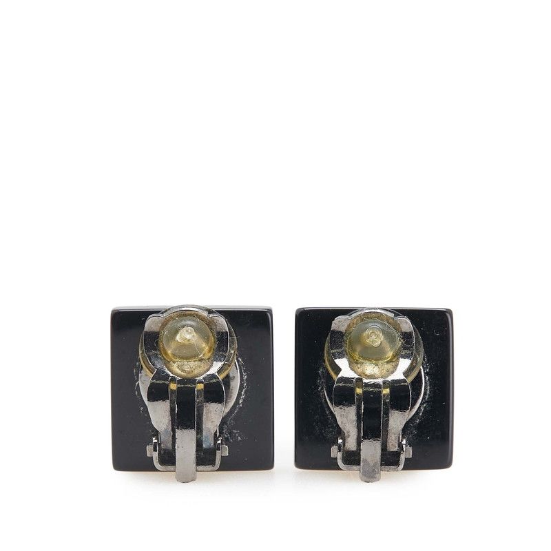Chanel Coco Mark Camellia Square Black Metal Ladies Chanel