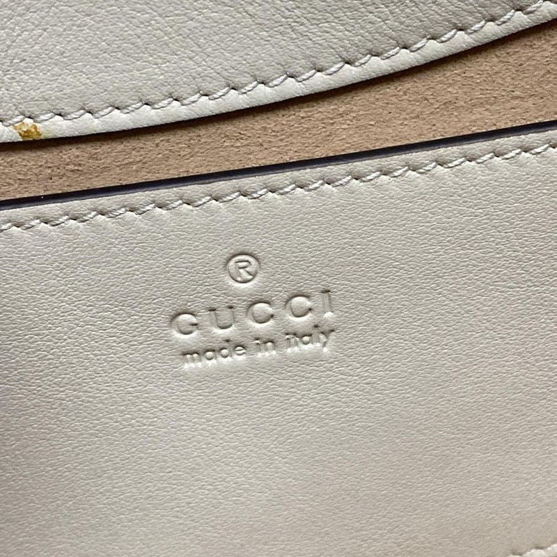 Gucci Shoulder Bag Padlockgg Supreme 811705 Beige And White Chain Shoulder