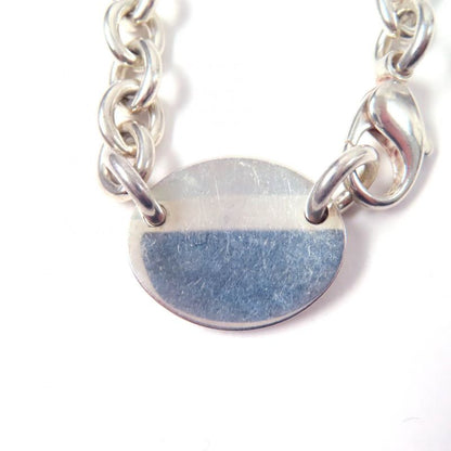 Tiffany & Co Tiffany & Co Oval Tag Necklace Choker Accessory Sv925
