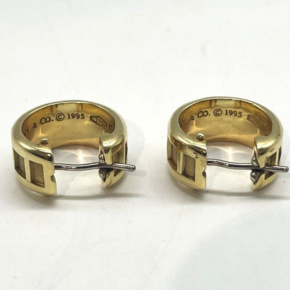 Tiffany & Co Tiffany & Co Atlas Hoop 750 Engraved 18k Gold Earrings Total