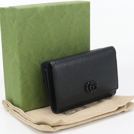 Gucci Trifold Wallet GG Marmont Gu90972 Trifold Wallet Leather Trifold Wallet