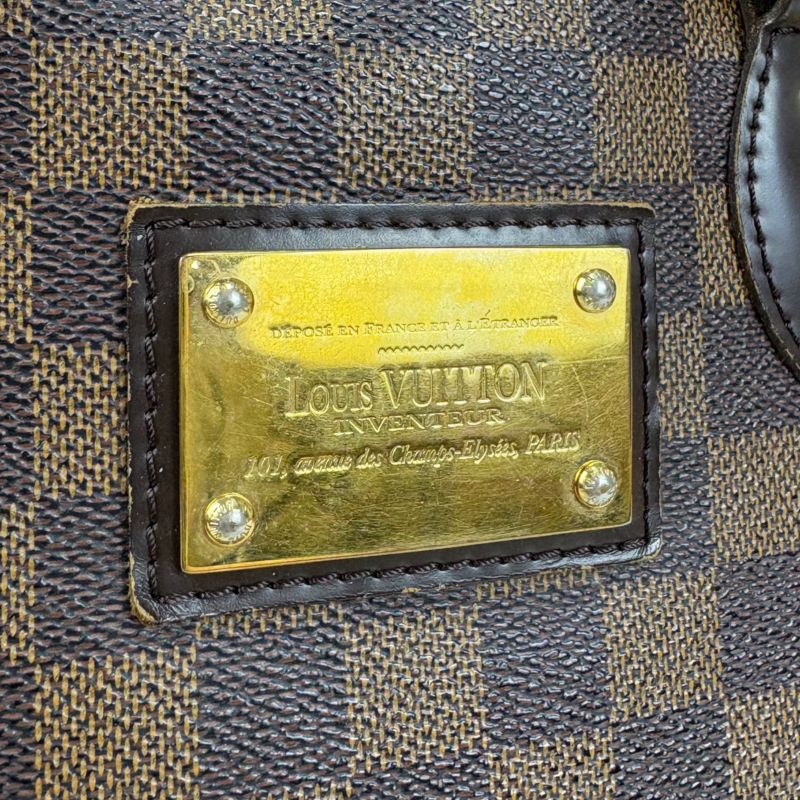 Louis Vuitton Louis Vuitton Damier Leather Ebène Hampstead PM Mini Tote Handbag