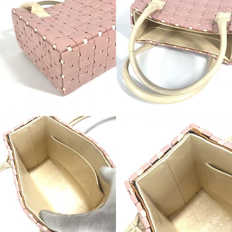 Chanel Handbag Puzzle Bag Plastic Pink