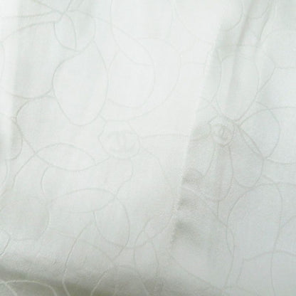 CHANEL 03P P21247 Cotton Linen Blend Coco Beaded Decoration Collarless Single