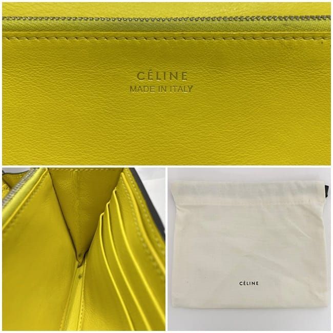 Celine Bifold Long Wallet Large Flap Ec21285 Glazed