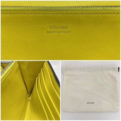 Celine Bifold Long Wallet Large Flap Ec21285 Glazed