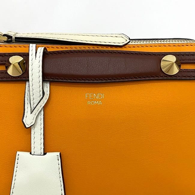 Fendi 2way Bag Bytheway Small Orange White