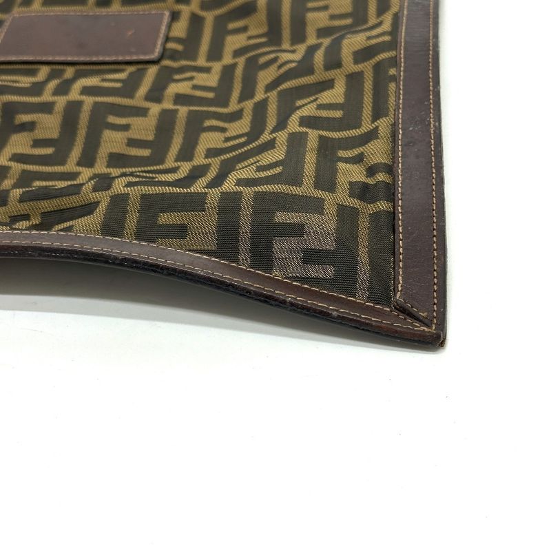 Fendi Second Bag Zucca Pattern Canvas Brown