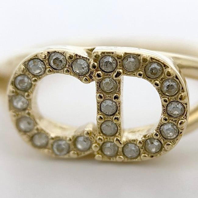 Christian Dior Logo Ring F21236 Gold