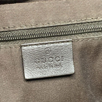 Gucci Handbag Sookie GG Pattern 247902 Dark Brown And Beige Leather