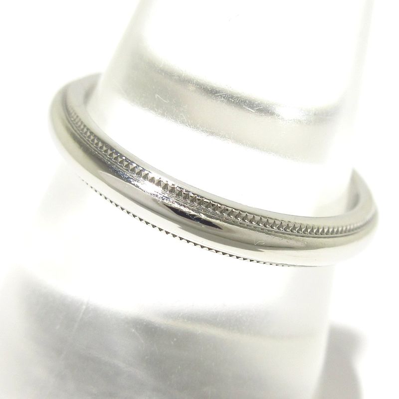 Tiffany & Co Ring Identical Milgrain Band Ring Pt950