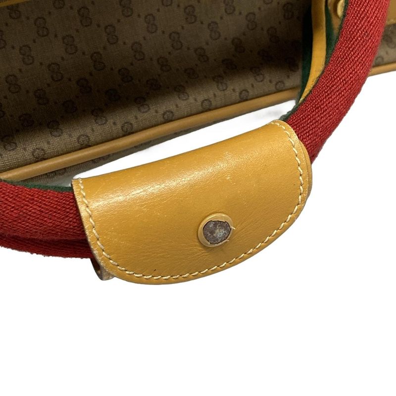 Gucci Boston Bag Old Guccisherry 1239 Beige X Light Brown X Multi Leather