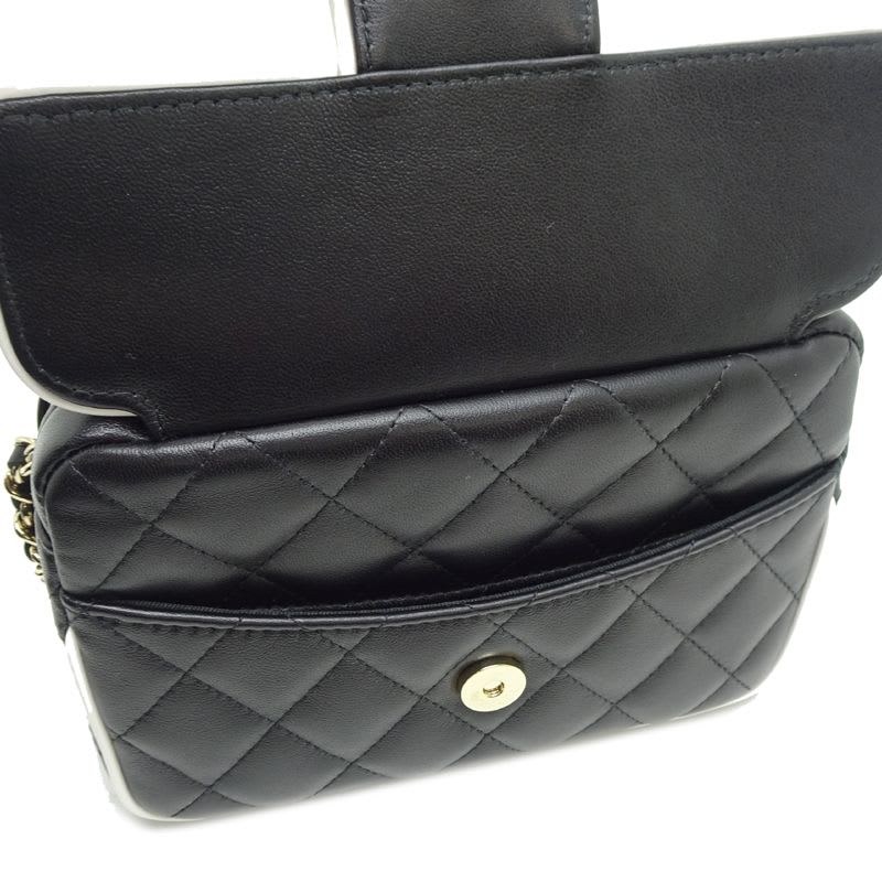 Chanel Chanel Shoulder Bag Quilted Chain Clutch Ap4516