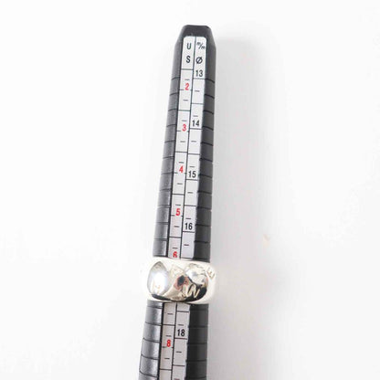 CHANEL Logo Ring / Ring Ag925 Silver No.13 With Storage Bag Weight 15.1g Ladies