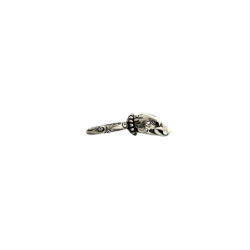 Gucci Anger Forest Eagle Head Ring Silver 925 No 9 Accessory