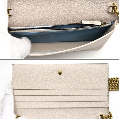 Gucci Interlocking G Chain Shoulder Bag 746056 Beige