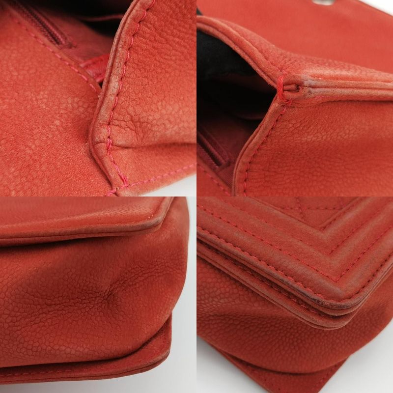 Chanel Boy Chanel Red Leather A67087 18660418