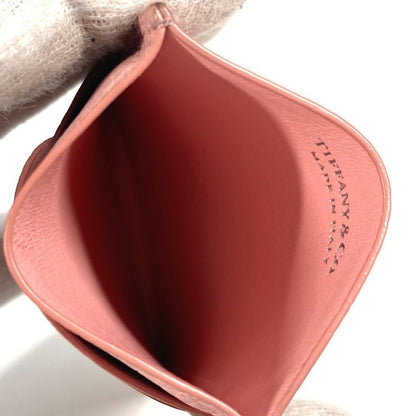 Tiffany & Co Card Case Return To Heart Leather Pink