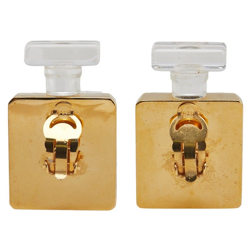 Chanel Perfume Bottle Perfume Gold Clear Plated Plastic Ladies Chanel