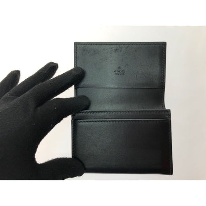 Gucci Unisex Card Case Business Card Holder Ggmarmont Leather 665453