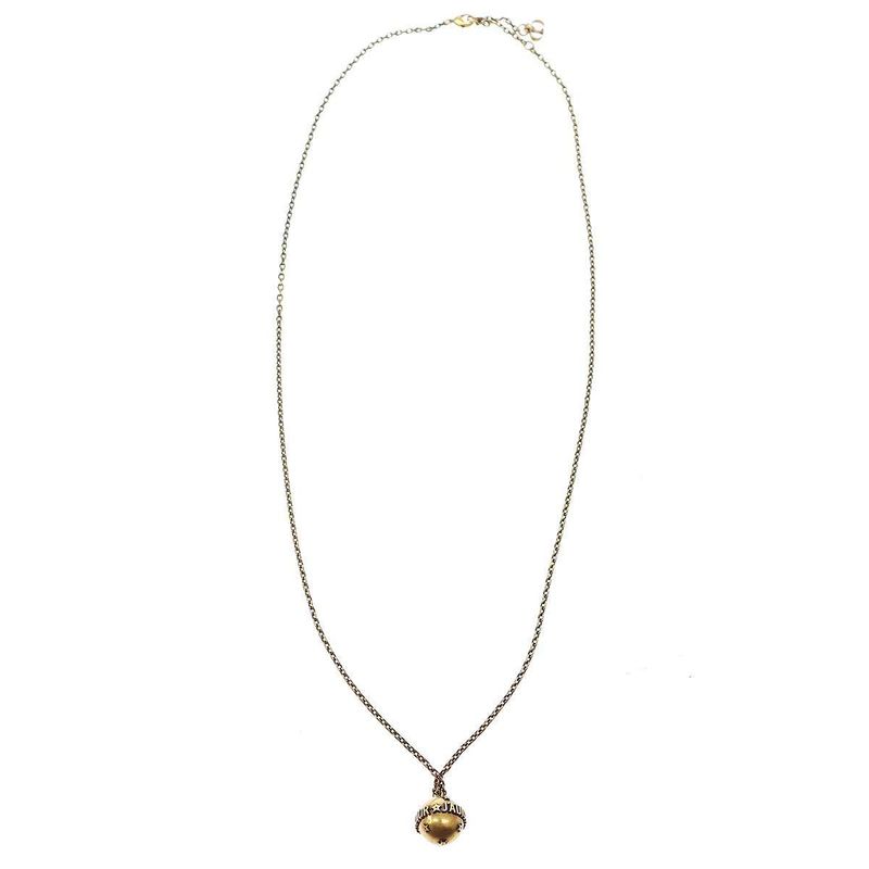 Christian Dior 17aw J'a Dior Gold Antique Metal Necklace Gold