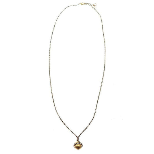 Christian Dior 17aw J'a Dior Gold Antique Metal Necklace Gold