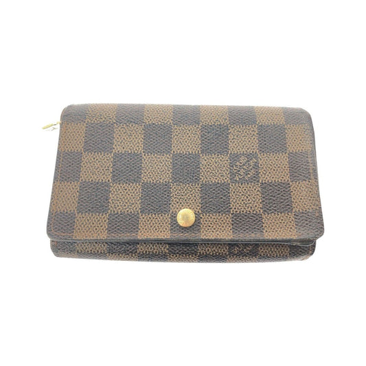 Louis Vuitton Women's Bifold Wallet L-Shaped Zipper Damier Portomone Bier