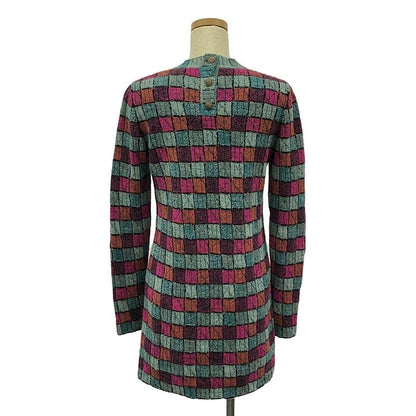 Chanel - Back Button Crew Neck Long Knit Dress - 36 - Multicolor - Women's