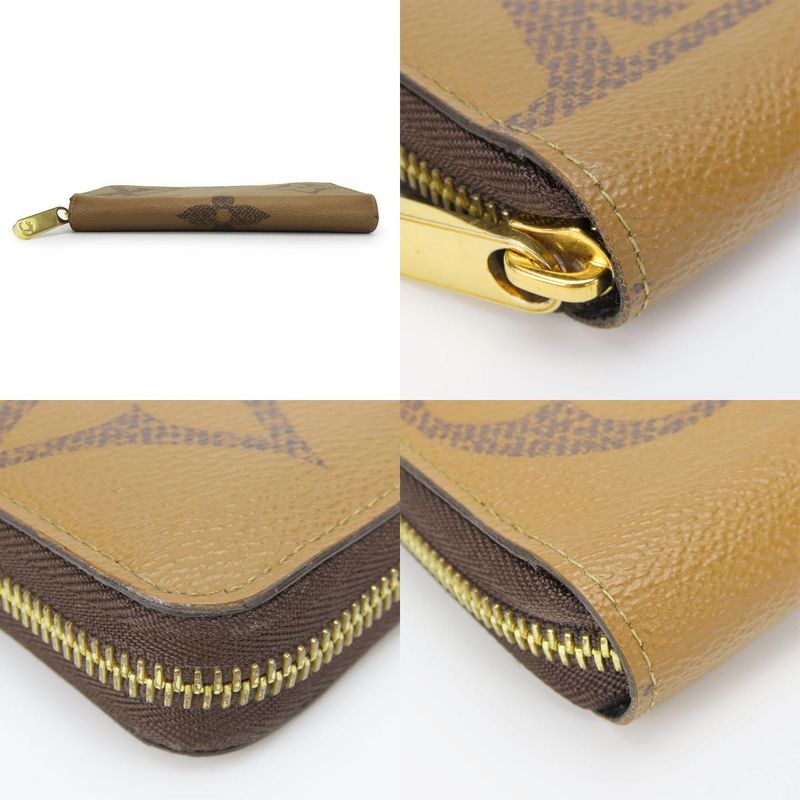 Louis Vuitton Long Wallet Zippy Wallet M69353 Monogram Giant Reverse Brown