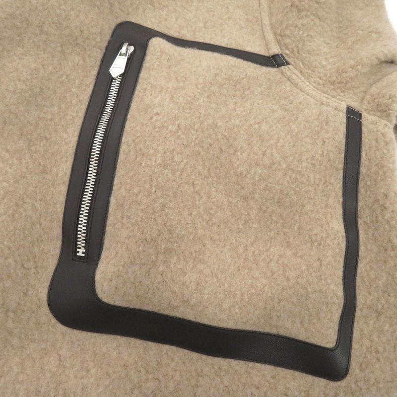 Hermes Crewneck Knit Pullover Sweatshirt Piping Crewneck Sweater Wool Cashmere