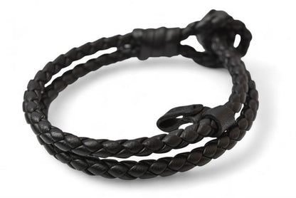 Bottega Veneta Bracelet Bangle Bottega Veneta Intrecciato Double Black S Size